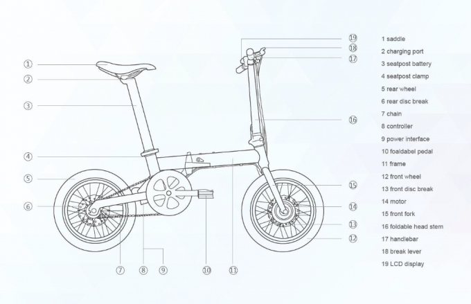 200 - 250в складной электрический велосипед, компактная текстура велосипеда 16 дюймов безщеточная электрическая
