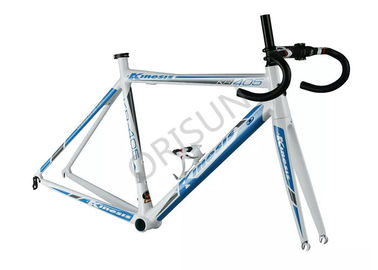 Китай Цвет облегченной алюминиевой рамки велосипеда 700К голубой с вилкой верхушки формы поставщик
