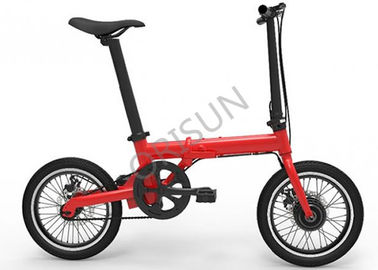 Китай 200 - 250в складной электрический велосипед, компактная текстура велосипеда 16 дюймов безщеточная электрическая поставщик