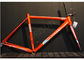 Облегченная рамка велосипеда скандия, чернота/оранжевая полная рамка велосипеда дороги углерода поставщик