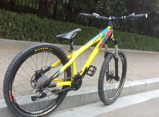 Алюминий весь горы грязи скачки велосипеда перемещения рамки 100 до 140 Мм цвета желтого цвета