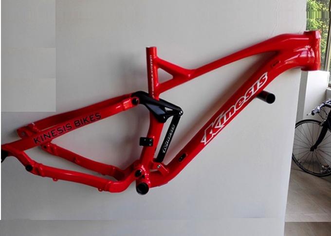 Красная полная рамка 27.5ер велосипеда подвеса плюс логотип таможни стиля катания следа/до полудня
