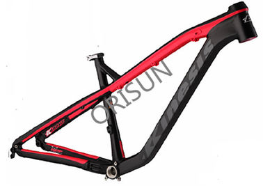 Китай Красные/оранжевые рамки велосипеда Хардтайл Мтб, рамка велосипеда алюминиевого сплава 27,5 дюймов поставщик