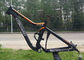 Перемещение заварки 152мм черного/оранжевого цвета рамки горного велосипеда Мтб до полудня ровное поставщик